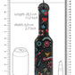 Shots Ouch Old School Tattoo Style Printed Paddle - Black