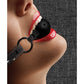 Shots Ouch Breathable Ball Gag w/Denim Straps - Black