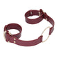 Shots Ouch Halo Handcuff w/Connector - Burgundy