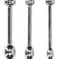 Shots Ouch Urethral Sounding Metal Plug Set - 49/50mm