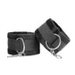 Shots Ouch Black & White Velcro Hand/Ankle Cuffs - Black