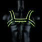 Shots Ouch Chest Bulldog Harness - Glow in the Dark L/XL