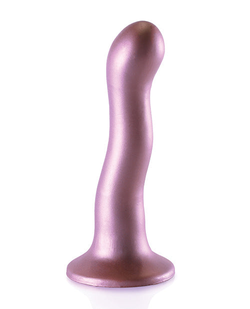 Shots Ouch 7" Big Dildo | Curvy G-Spot Realistic Dildo | Rose Gold Suction Cup Dildo