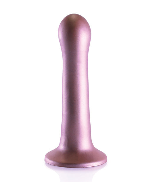 Shots Ouch 7" Big Dildo | Curvy G-Spot Realistic Dildo | Rose Gold Suction Cup Dildo