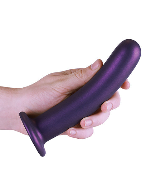 Shots Ouch 7" Big Dildo | Smooth G-Spot Realistic Dildo | Metallic Purple Suction Cup Dildo