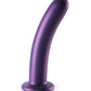 Shots Ouch 7" Big Dildo | Smooth G-Spot Realistic Dildo | Metallic Purple Suction Cup Dildo