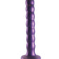 Shots Ouch 6.5" Big Dildo | Beaded G-Spot Realistic Dildo | Metallic Purple Suction Cup Dildo