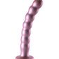 Shots Ouch 8" Big Dildo | Beaded G-Spot Realistic Dildo | Rose Gold Suction Cup Dildo