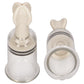 Shots Pumped Nipple Suction Set - Medium Clear