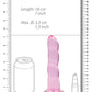 Shots RealRock Anal Dildo | Crystal Clear 7" Big Dildo | Pink Dildo | Suction Cup Dildo