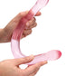 Shots RealRock Giant Dildo | Crystal Clear 17" Big Dildo | Double Dildo | Pink Dildo