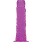 Shots RealRock 6" Big Dildo | Slim Neon Purple Realistic Dildo | Glow in the Dark Suction Cup Dildo