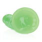 Shots RealRock 7" Big Dildo | Slim Green Realistic Dildo | Glow in the Dark Suction Cup Dildo