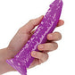 Shots RealRock 7" Big Dildo | Slim Purple Large Dildo | Glow in the Dark Suction Cup Dildo