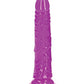 Shots RealRock 7" Big Dildo | Slim Purple Large Dildo | Glow in the Dark Suction Cup Dildo