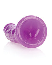 Shots RealRock 8" Big Dildo | Slim Purple Realistic Dildo | Glow in the Dark Suction Cup Dildo