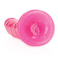 Shots RealRock 9" Big Dildo | Slim Neon Pink Dildo | Glow in the Dark Suction Cup Dildo