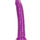 Shots 10" Big Dildo | Slim Glow in the Dark Realistic Dildo | Neon Purple Suction Cup Dildo