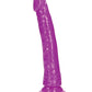 Shots 10" Big Dildo | Slim Glow in the Dark Realistic Dildo | Neon Purple Suction Cup Dildo