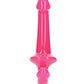 Shots RealRock 6" Strapless Strap On Glow in the Dark - Neon Pink