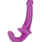 Shots RealRock 6" Strapless Strap On Glow in the Dark - Neon Purple