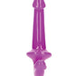 Shots RealRock 6" Strapless Strap On Glow in the Dark - Neon Purple