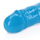 Shots RealRock 15" Big Dildo | Glow in the Dark Giant Dildo | Neon Blue Double Sided Dildo