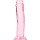 Shots RealRock Large Dildo | Crystal Clear 6" Big Dildo | Suction Cup Dildo | Pink Dildo