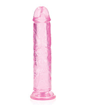 Shots RealRock Anal Dildo | Crystal Clear 7" Big Dildo | Straight Pink Dildo | Suction Cup Dildo