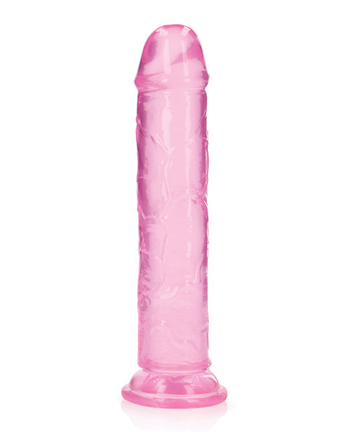 Shots RealRock Realistic Dildo | Clear 9" Big Dildo | Straight Pink Dildo | Suction Cup Dildo