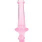 Shots RealRock Crystal Clear 6" Strapless Strap-On - Pink