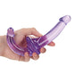 Shots RealRock Crystal Clear 6" Strapless Strap-On - Purple