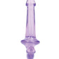 Shots RealRock Crystal Clear 6" Strapless Strap-On - Purple