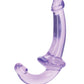 Shots RealRock Crystal Clear 6" Strapless Strap-On - Purple