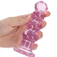 Shots RealRock Crystal Clear 5.5" Curvy Dildo/Butt Plug - Pink