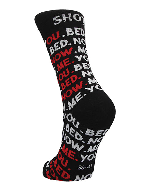 Shots Sexy Socks You, Me, Bed, Now  - Male