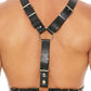 Shots Uomo Men's Harness w/Metal Bit - Black