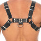 Shots Uomo Chest Bulldog Harness Large/XLarge - Black