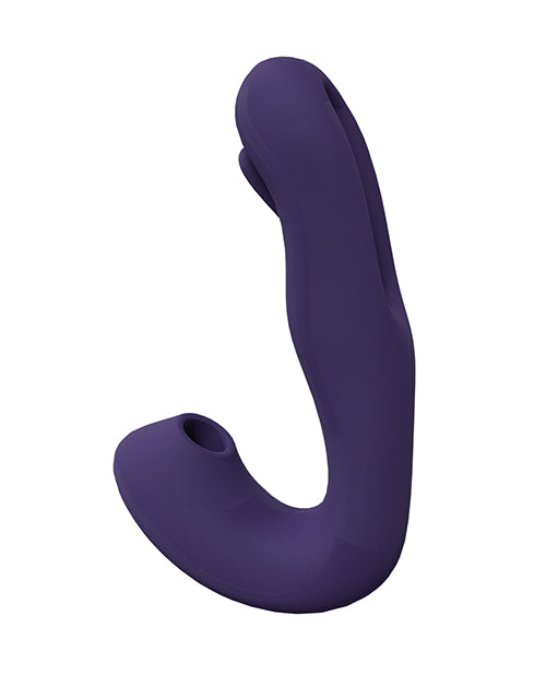 Shots Vive Yuna Dual Action Airwave Vibrator & G-Spot Stimulator - Purple