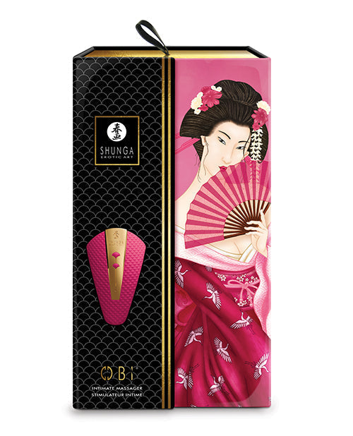 Shunga Obi Intimate Massager - Raspberry