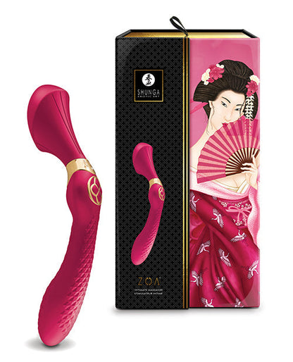 Shunga Zoa Intimate Massager - Raspberry