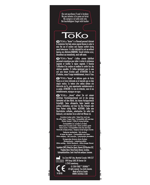 Shunga Toko Aroma Lubricant - 5.5 oz Lustful Litchee