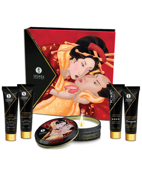 Shunga Geisha's Secret Luxury Gift Set - Sparkling Strawberry Wine