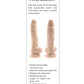 Selopa 6" Big Dildo | Lifelike Realistic Dildo | Light Suction Cup Dildo with Balls