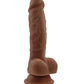 Selopa 6" Big Dildo | Lifelike Realistic Dildo | Dark Suction Cup Dildo with Balls