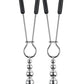 Selopa Beaded Nipple Clamps - Silver