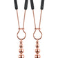 Selopa Beaded Nipple Clamps - Rose Gold