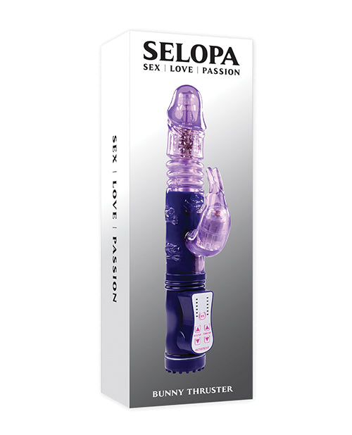 Selopa Rabbit Vibrator | Bunny Thrusting Vibrator | Purple G Spot Vibrator | 12-Function Clit Vibrator | Best Vibrator for Women