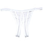 Scalloped Embroidery Crotchless Panty White O/S