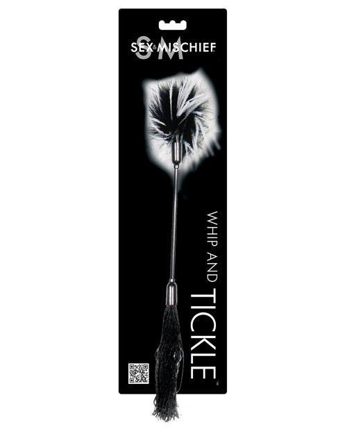 Sex & Mischief Whip & Tickle - Black/White